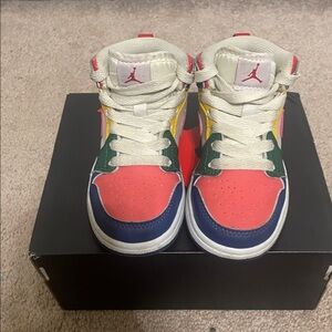 Nike Kids Sneakers - Red, Blue, Green, Yellow, White